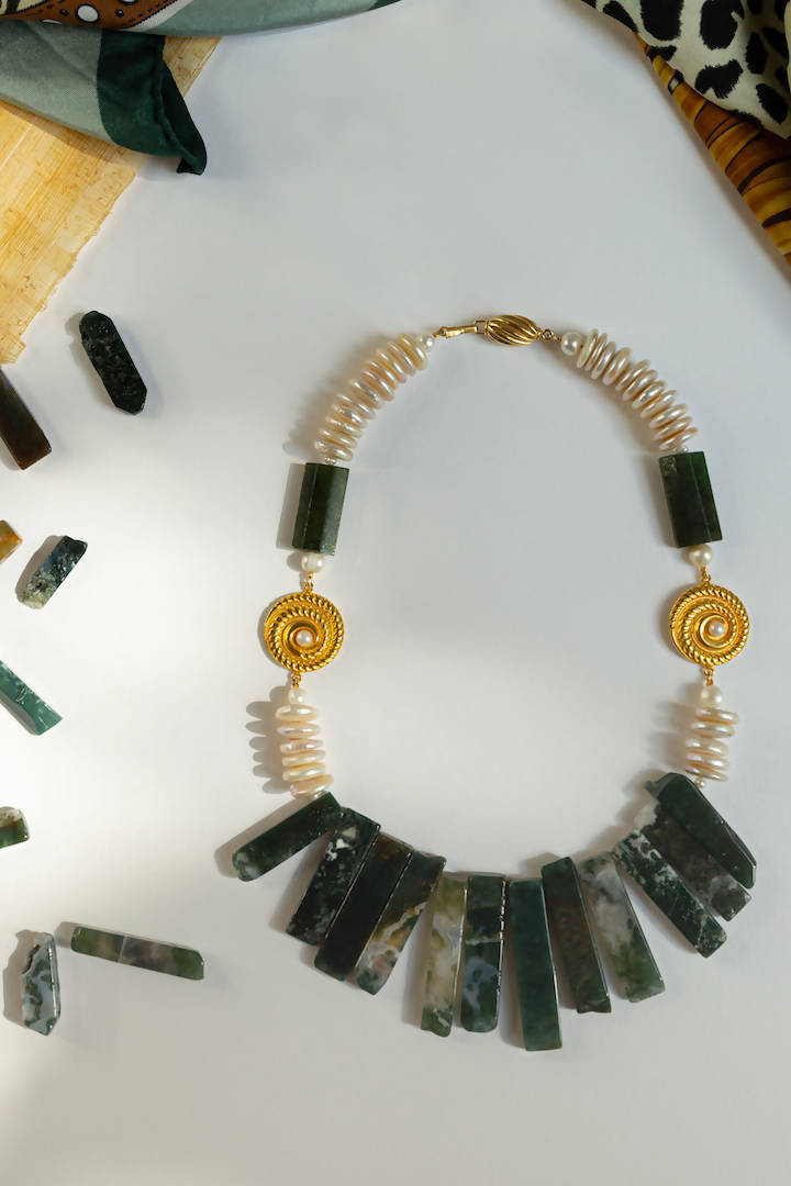 Jade chunky necklace - Avanguardian Gallery London